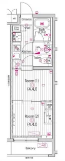 ガーラ・ヴィスタ新板橋【2階】の間取り