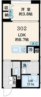 Fullea恵比寿【3階】の間取り