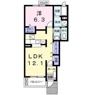 グリーンフィールドD【1階】の間取り