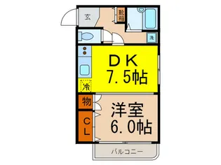 スパジオ山崎【1階】の間取り