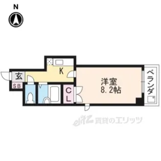 グランディールパレ【4階】の間取り