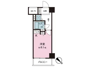 東建シティハイツ上野【5階】の間取り
