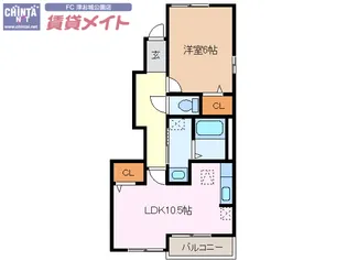 Y・Yロータス B棟【1階】の間取り