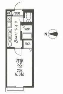 フォレスト祐天寺【1階】の間取り