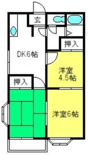 サンフローラ上尾【2階】の間取り