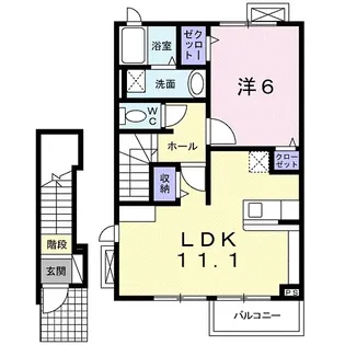 ベリンガム【2階】の間取り