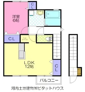 エターナル宝木 E【2階】の間取り