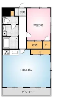 アトリオ今泉3【2階】の間取り