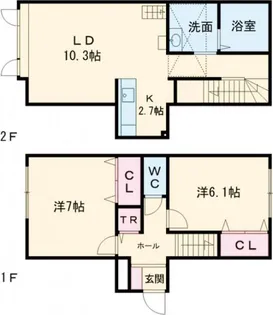 アリア【1階】の間取り