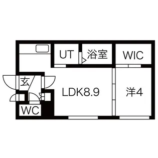 CENTRAL PARK南12条【3階】の間取り
