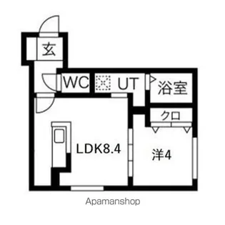 ぴあ南17条【3階】の間取り