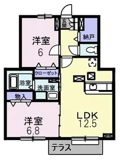 グレイス ドゥー【1階】の間取り
