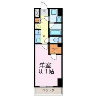 コントレイルりんくう常滑【8階】の間取り