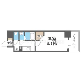 Alivisドーム前(旧:ミラージュパレス大阪ドームProsper)【8階】の間取り