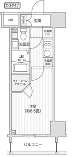 レジディア笹塚II【7階】の間取り