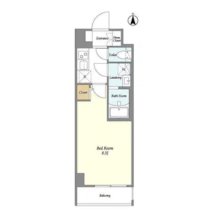 S-Residence王子East【3階】の間取り