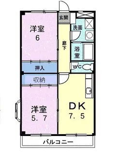 ヴィラージュ【3階】の間取り