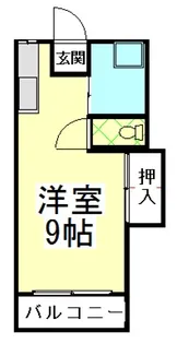 コーポヒラキ工学部A【2階】の間取り
