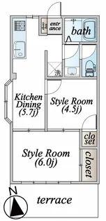 サンナップマンション【1階】の間取り