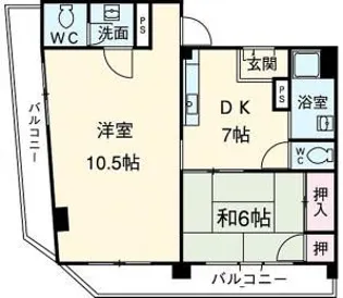 仲田ビル【4階】の間取り