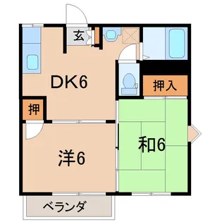 メゾンローズB【2階】の間取り