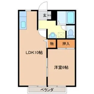 ベルハウス【1階】の間取り