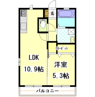 ツインヴィレッジ高崎I【2階】の間取り