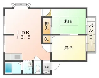 サンビレッジ中西【1階】の間取り