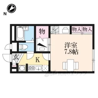 レオパレスプランタン【2階】の間取り