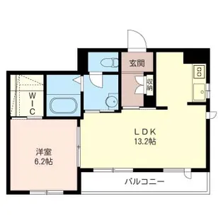ソレムII橘【1階】の間取り