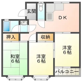 桜マンション【3階】の間取り