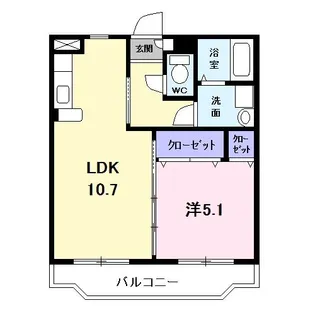 リベルテ【3階】の間取り