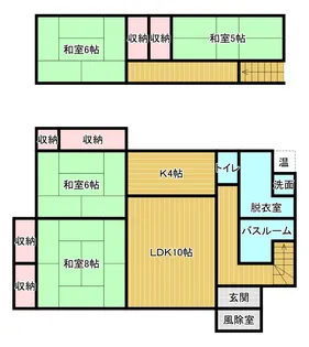 北海道室蘭市港北町4【一戸建】の間取り