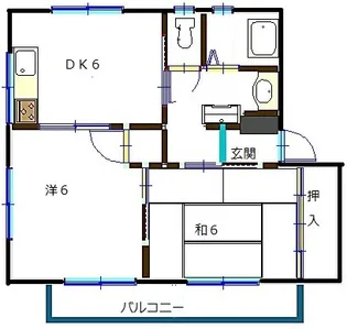 ミチマサハイツB【2階】の間取り