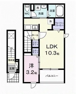 ヒカルサ佐久猿久保I【2階】の間取り