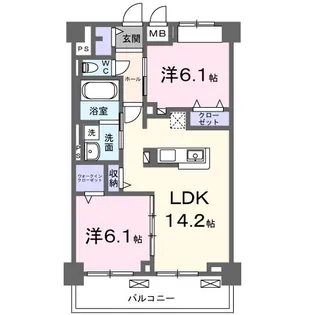 エルドール【3階】の間取り