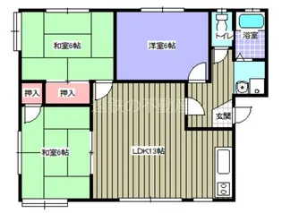 コリーナ蜆塚【1階】の間取り
