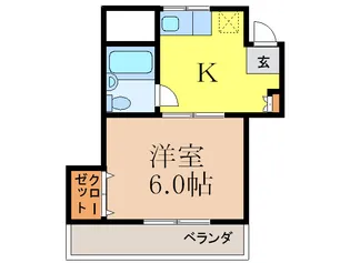 川上ハイツ【2階】の間取り