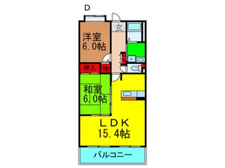 ベレ-ザ香里園【2階】の間取り
