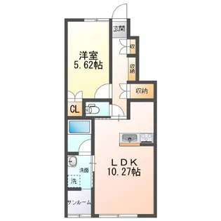 ブルジェオンA・B【1階】の間取り