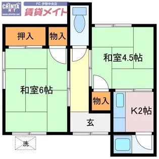 三重県伊勢市辻久留2【一戸建】の間取り