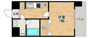 大阪府大阪市天王寺区南河堀町【マンション】の間取り