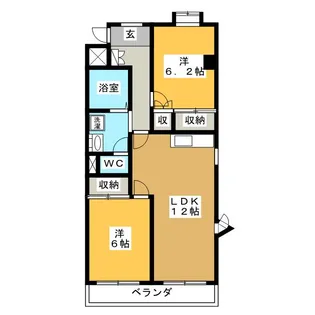 Annex 21【2階】の間取り
