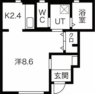 Bonheur常盤台B棟【1階】の間取り