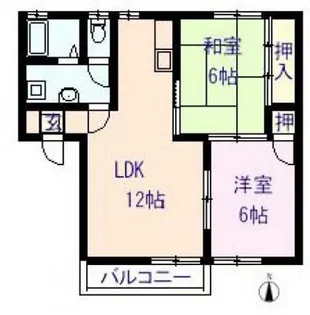 ソルコラード操明A【2階】の間取り