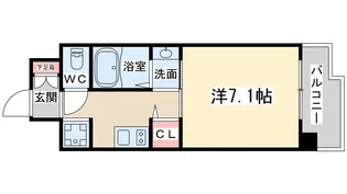 1Kの間取り画像