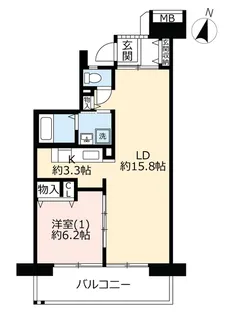 URコンフォール松原【8階】の間取り