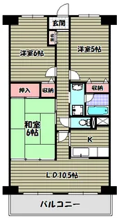 エイチ・ツーオー河内長野II【1階】の間取り
