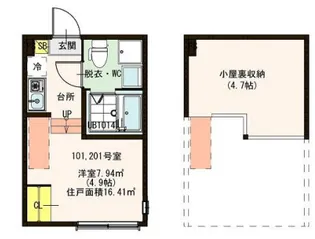 ハーモニーテラス足立VII【1階】の間取り