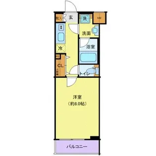 プレール・ドゥーク高井戸【1階】の間取り